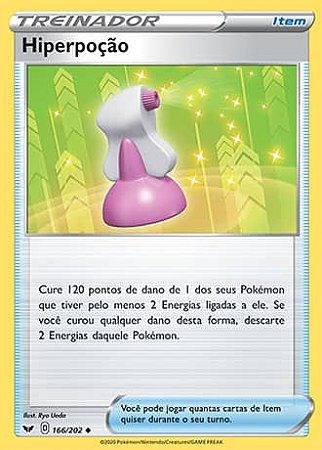 Hiperpoção / Hyper Potion (166/202) - Carta Avulsa Pokemon