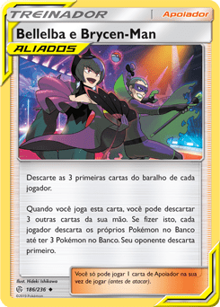Bellelba e Brycen-Man / Bellelba  Brycen-Man (186/236) - Carta Avulsa Pokemon