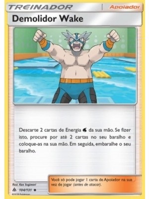 Demolidor Wake / Crasher Wake (104/131) - Carta Avulsa Pokemon