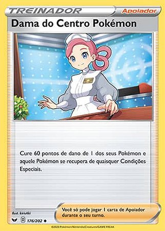 Dama do Centro Pokémon / Pokemon Center Lady (176/202) - Carta Avulsa Pokemon