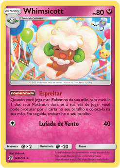 Whimsicott (144/236) - Carta Avulsa Pokemon