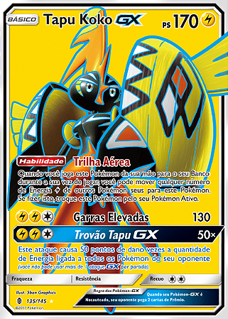 Tapu Koko GX (135/145) - Carta Avulsa Pokemon