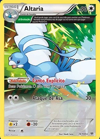 Altaria (74/108) - Carta Avulsa Pokemon