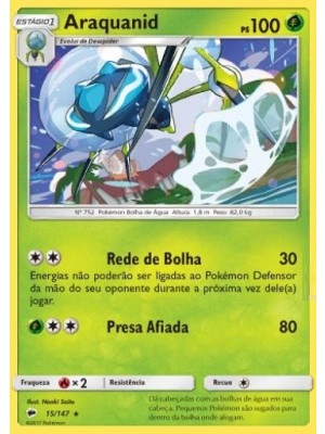 Conjunto de Cartas Pokémon Tipo Planta