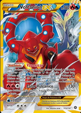 Volcanion EX (115/114) - Carta Avulsa Pokemon