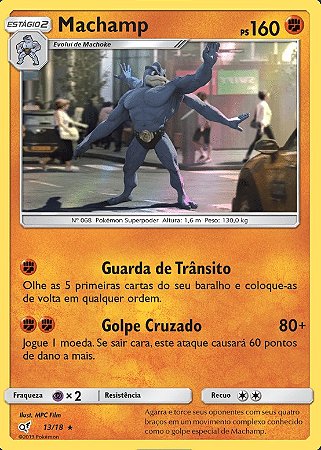 Machamp (13/18) FOIL - Carta Avulsa Pokemon