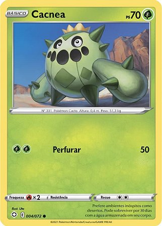 Cacnea (4/72) - Carta Avulsa Pokemon