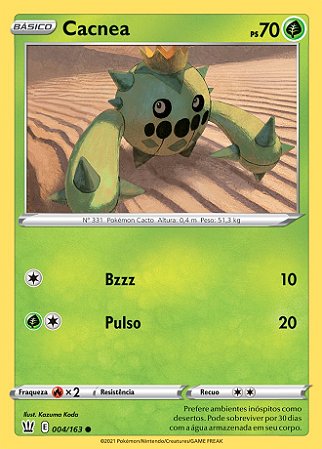 Cacnea (4/163) - Carta Avulsa Pokemon