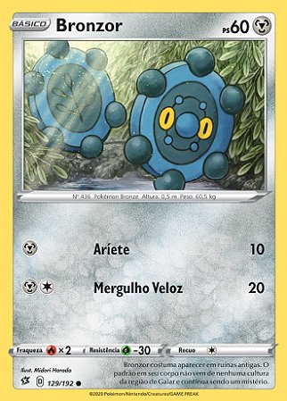 Bronzor (129/192) - Carta Avulsa Pokemon