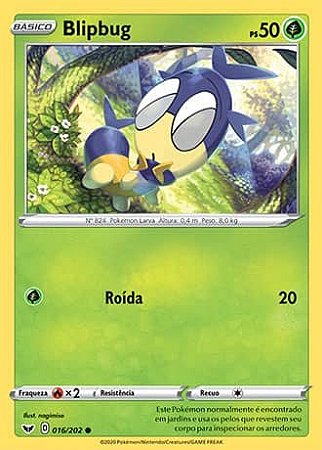 Blipbug (16/202) REV FOIL - Carta Avulsa Pokemon
