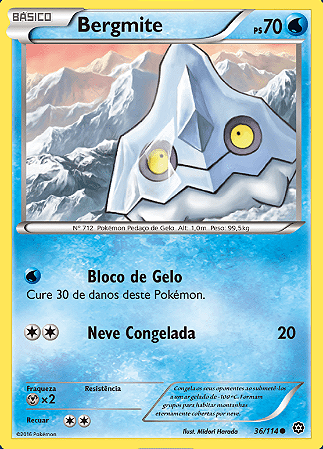 Bergmite (36/114) - Carta Avulsa Pokemon