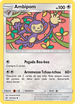 Ambipom (170/236) - Carta Avulsa Pokemon
