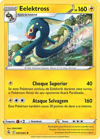 Eelektross (97/264) - Carta Avulsa Pokemon