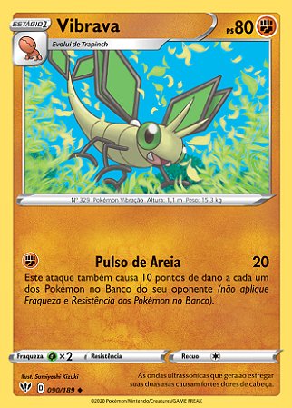 Vibrava (90/189) - Carta Avulsa Pokemon
