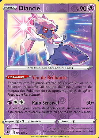 Diancie (079/185) REV FOIL - Carta Avulsa Pokemon