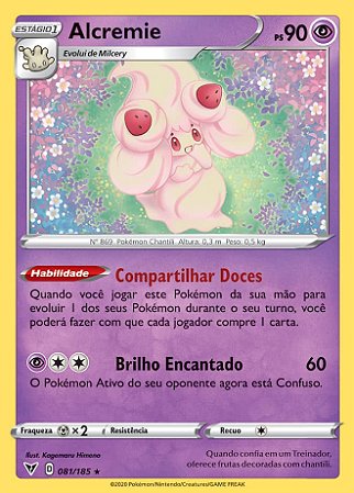 Alcremie (081/185) - Carta Avulsa Pokemon