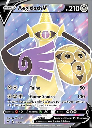 Aegislash-V (177/185) - Carta Avulsa Pokemon