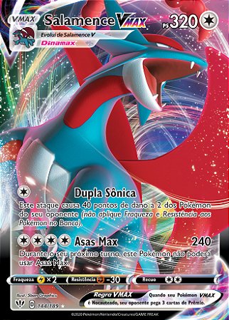 Salamence-V (144/189) - Carta Avulsa Pokemon