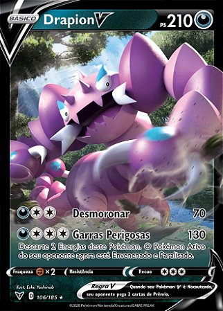 Drapion-V (106/185) - Carta Avulsa Pokemon