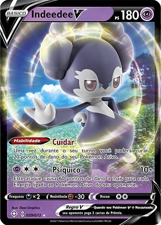 Indeedee-V (39/72) - Carta Avulsa Pokemon