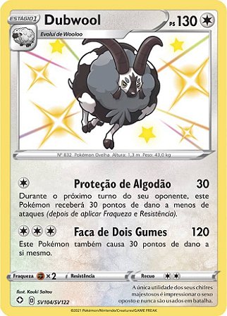 Dubwool (SV104/SV122) - Carta Avulsa Pokemon