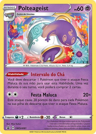 Polteageist (SWSH081) FOIL - Carta Avulsa Pokemon