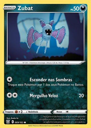Zubat (89/163) - Carta Avulsa Pokemon