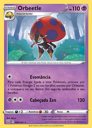 Orbeetle (65/163) FOIL - Carta Avulsa Pokemon