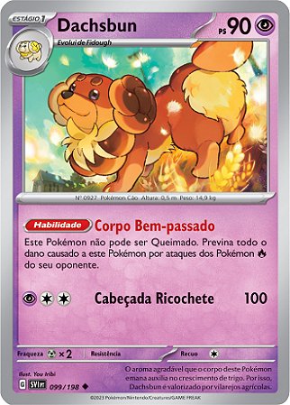 Dachsbun (99/198) - Carta Avulsa Pokemon