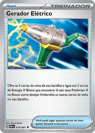 Gerador Elétrico / Electric Generator (079/091) - Carta Avulsa Pokemon