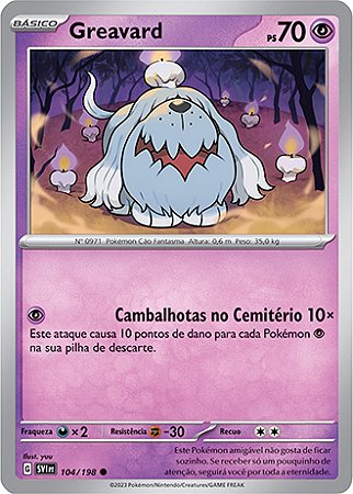 Greavard (104/198) REV FOIL - Carta Avulsa Pokemon