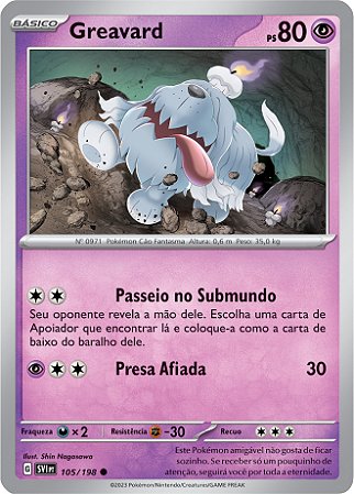 Greavard (105/198) - Carta Avulsa Pokemon