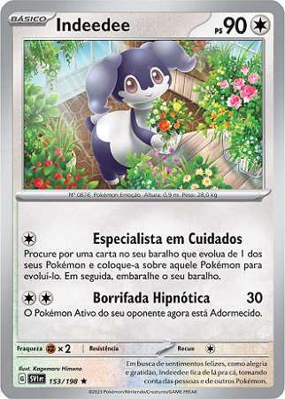 Indeedee (153/198) REV FOIL - Carta Avulsa Pokemon