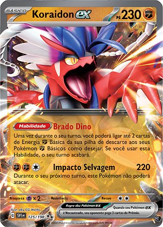 Koraidon ex (125/198) - Carta Avulsa Pokemon