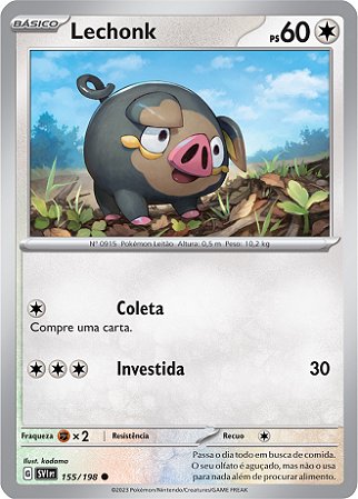 Lechonk (155/198) - Carta Avulsa Pokemon