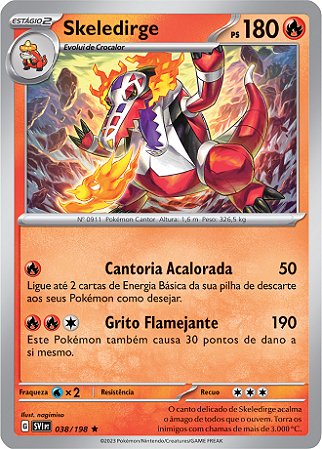 Skeledirge (38/198) REV FOIL - Carta Avulsa Pokemon