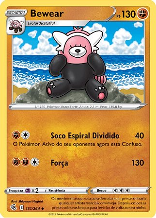 Bewear (151/264) - Carta Avulsa Pokemon