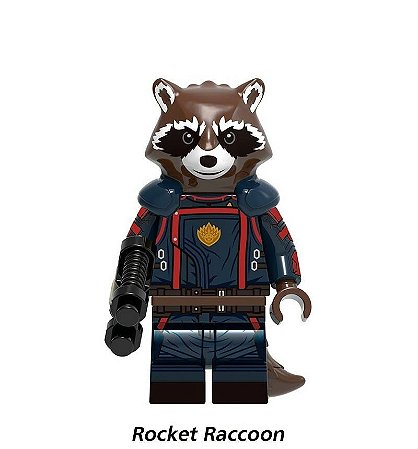 Rocket Racconn (Guardiões da Galaxia Vol3) - Minifigura de Montar Marvel