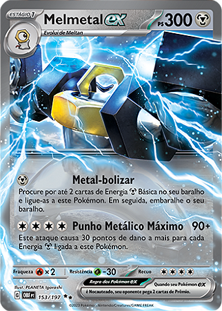 Melmetal ex (153/197) - Carta Avulsa Pokemon