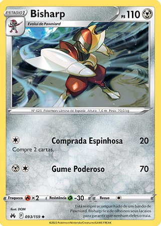 Bisharp (093/159) - Carta Avulsa Pokemon