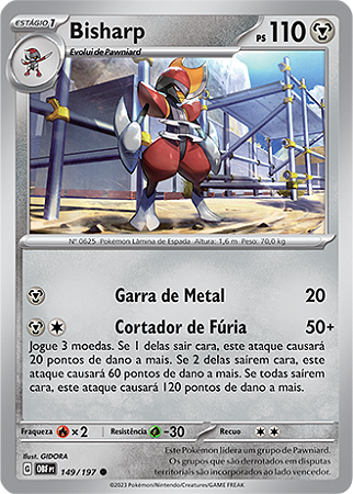 Bisharp (149/197) - Carta Avulsa Pokemon