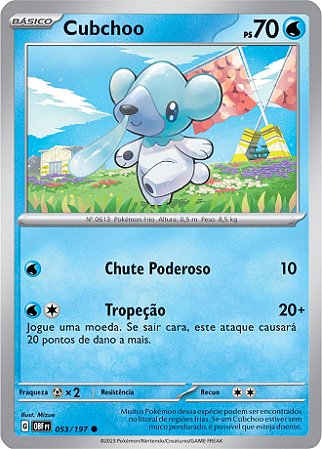 Cubchoo (053/197) - Carta Avulsa Pokemon