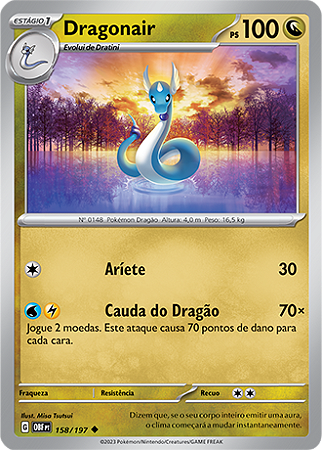 Dragonair (158/197) - Carta Avulsa Pokemon
