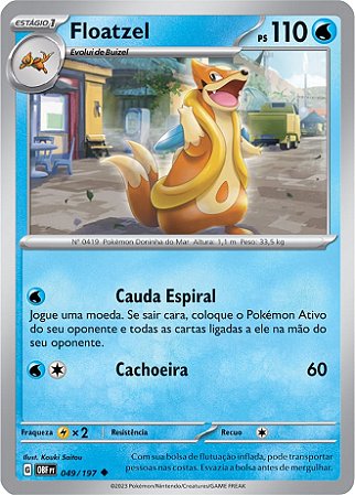 Floatzel (049/197) - Carta Avulsa Pokemon