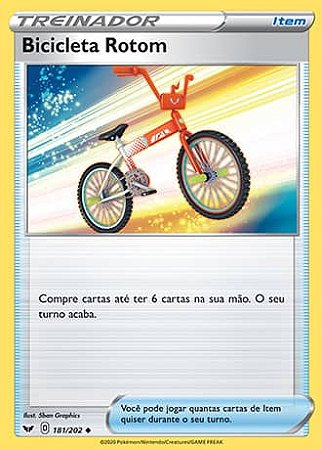 Bicicleta Rotom / Rotom Bike (181/202) REV FOIL - Carta Avulsa Pokemon