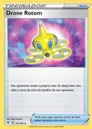 Drone Rotom (151/185) REV FOIL - Carta Avulsa Pokemon