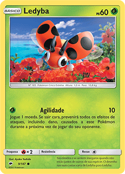 Ledyba (9/147) - Carta Avulsa Pokemon