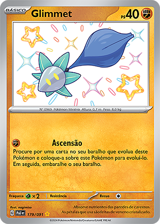 Glimmet (179/091) FOIL - Carta Avulsa Pokemon