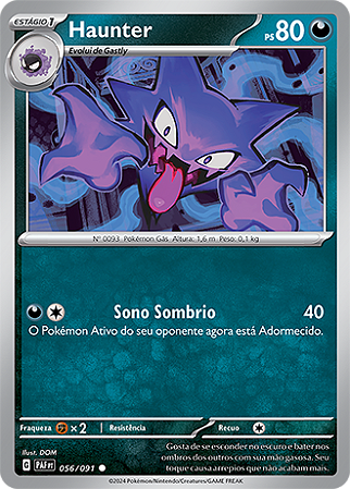 Haunter (056/091) - Carta Avulsa Pokemon