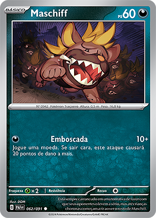 Maschiff (062/091) - Carta Avulsa Pokemon